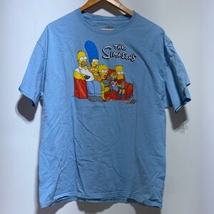 The Simpsons portrait blue t-shirt size XL